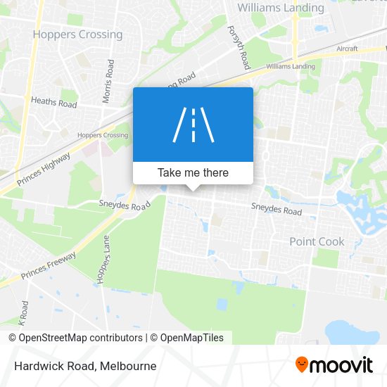 Hardwick Road map