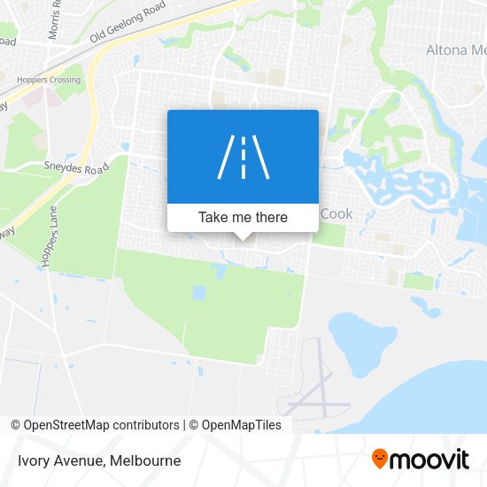 Ivory Avenue map