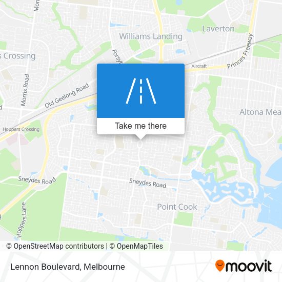 Lennon Boulevard map