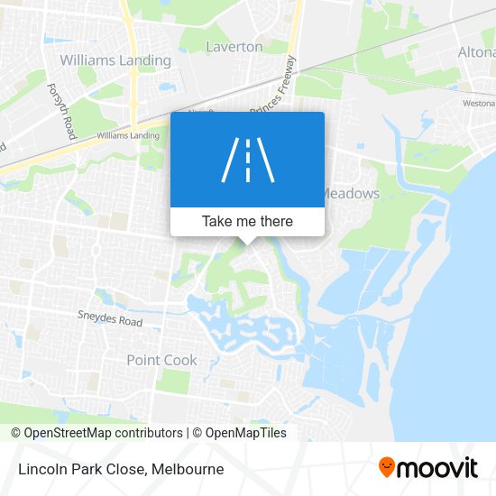 Lincoln Park Close map