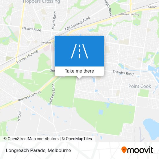 Longreach Parade map