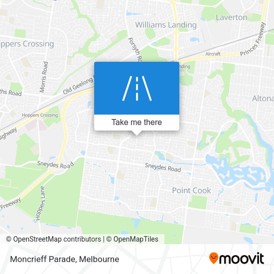 Moncrieff Parade map