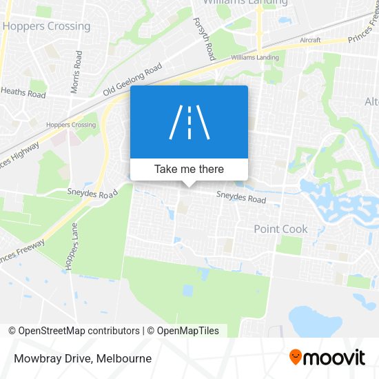 Mowbray Drive map