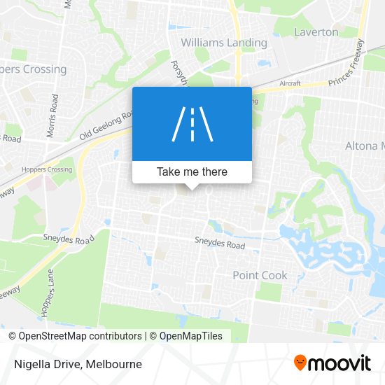 Nigella Drive map