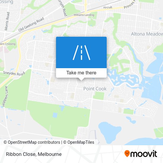 Ribbon Close map