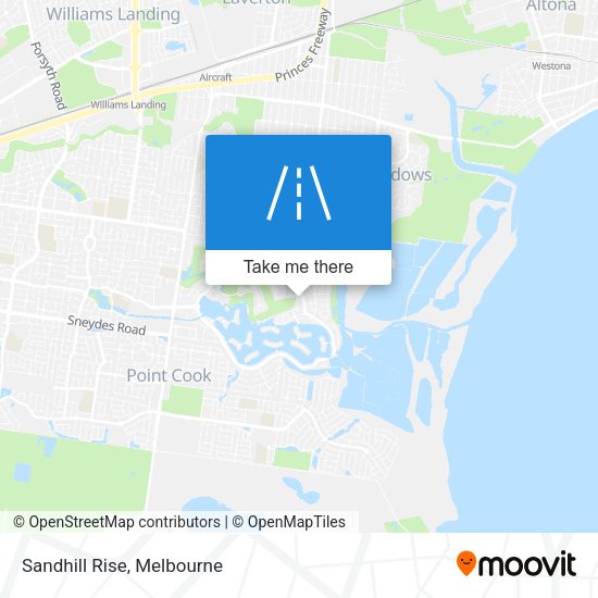 Sandhill Rise map