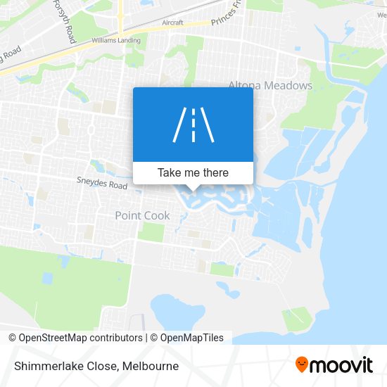 Shimmerlake Close map