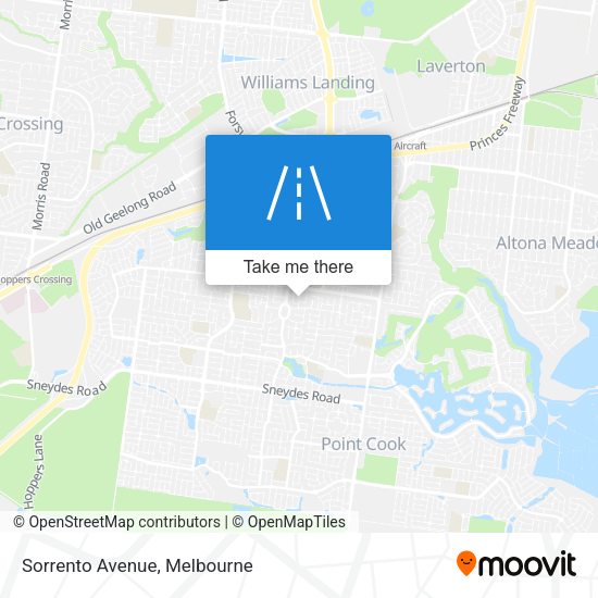 Sorrento Avenue map