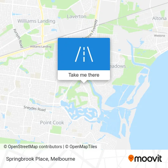 Mapa Springbrook Place