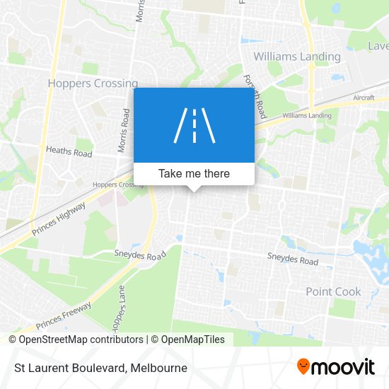 St Laurent Boulevard map