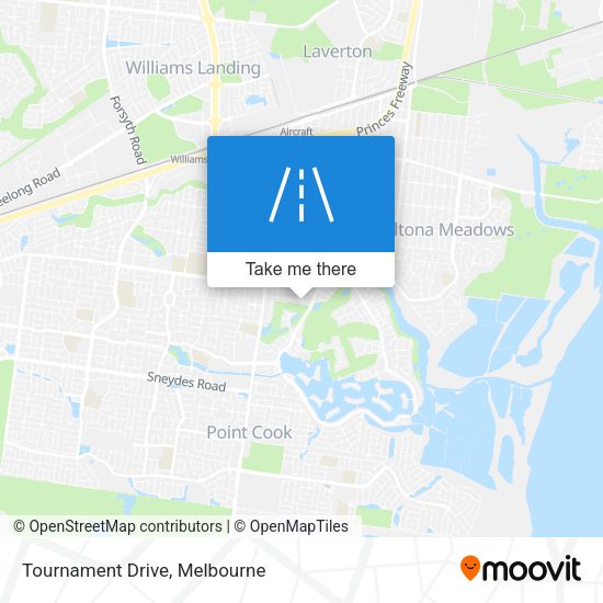 Tournament Drive map
