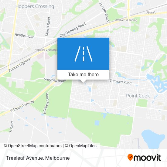 Treeleaf Avenue map