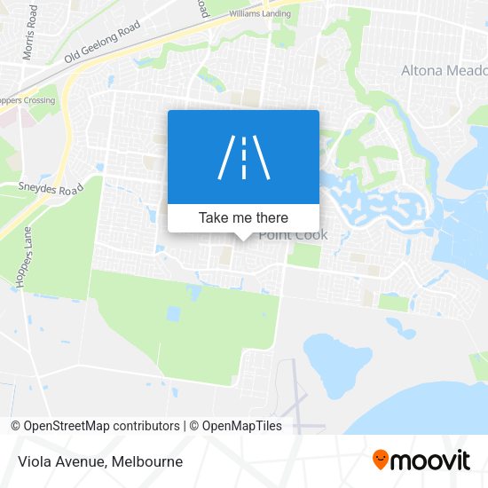 Viola Avenue map