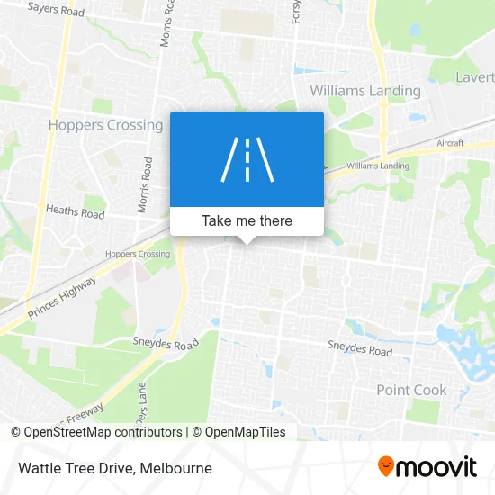 Mapa Wattle Tree Drive