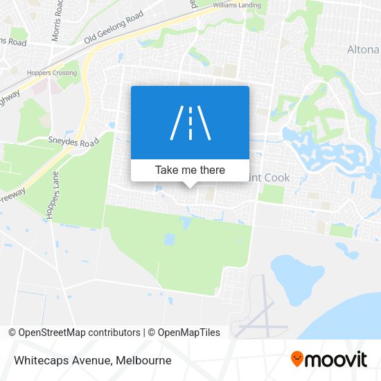 Whitecaps Avenue map