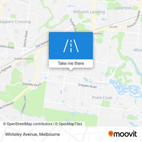 Whiteley Avenue map