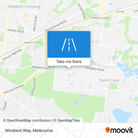 Windrest Way map