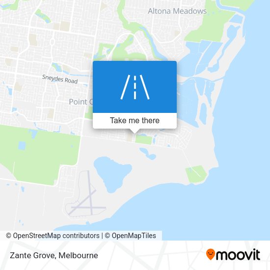 Zante Grove map