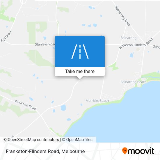 Frankston-Flinders Road map