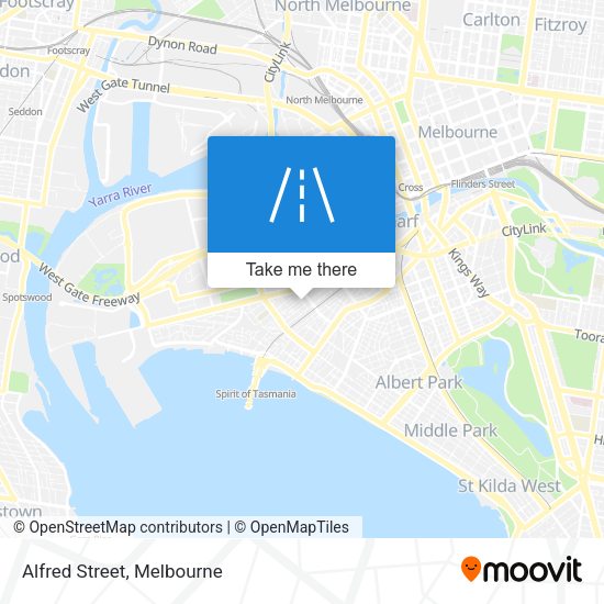 Alfred Street map