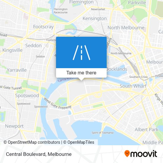 Central Boulevard map