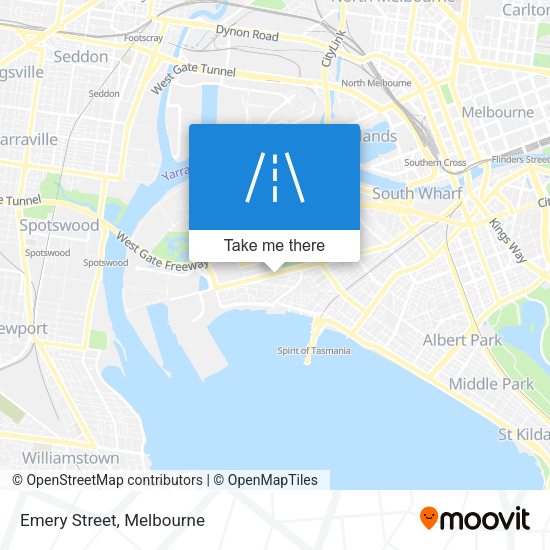 Emery Street map
