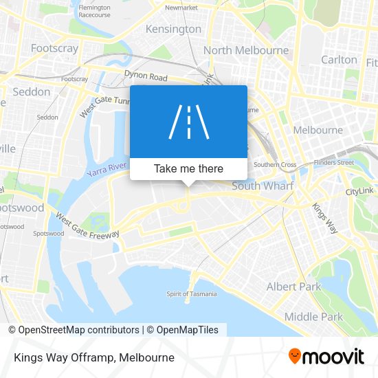 Kings Way Offramp map