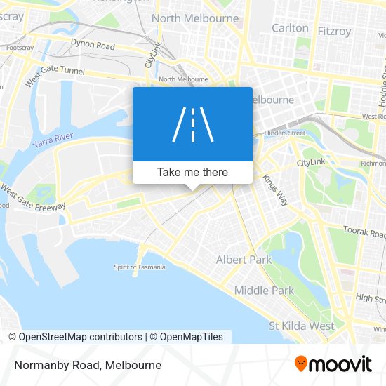 Normanby Road map