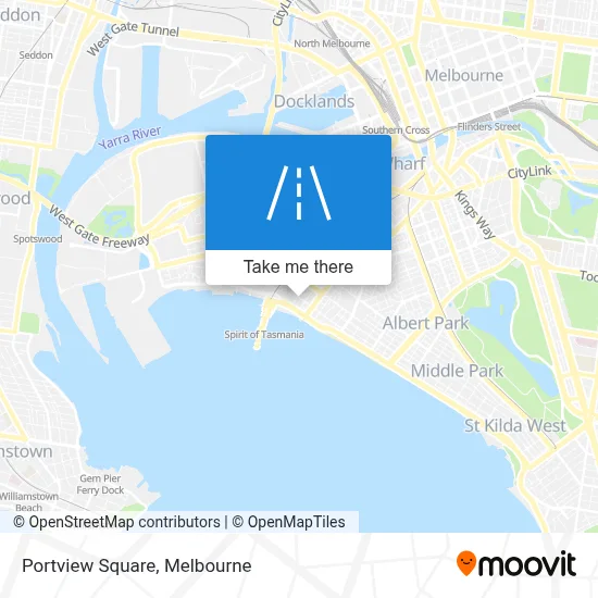 Mapa Portview Square