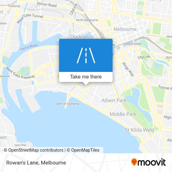 Rowan's Lane map