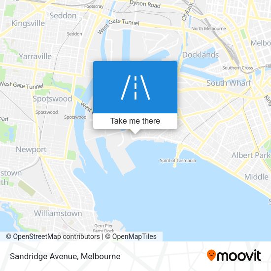 Sandridge Avenue map