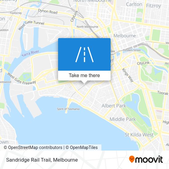 Sandridge Rail Trail map