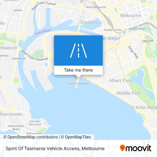 Spirit Of Tasmania Vehicle Access map