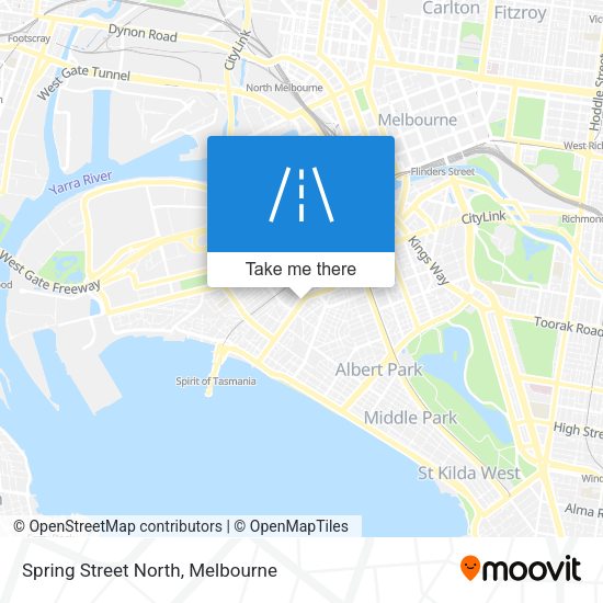 Spring Street North map