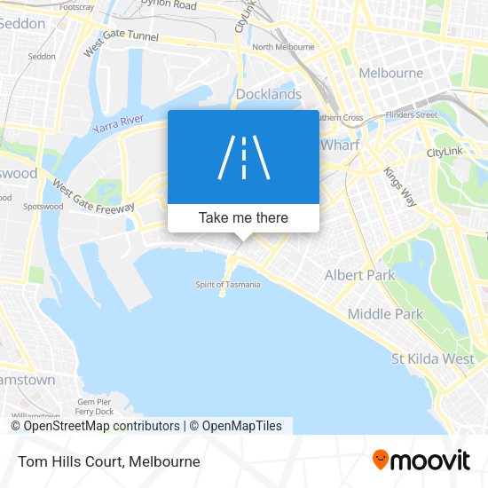 Tom Hills Court map