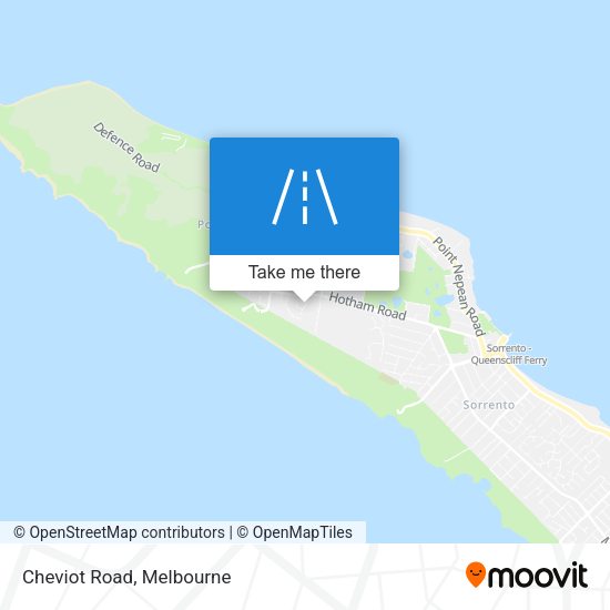 Cheviot Road map