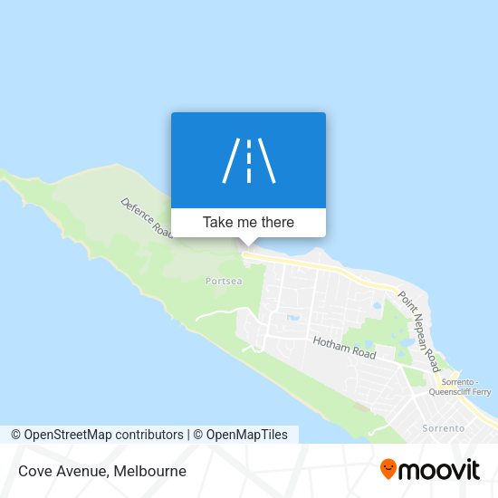 Cove Avenue map