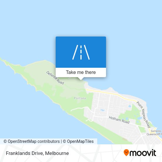 Franklands Drive map