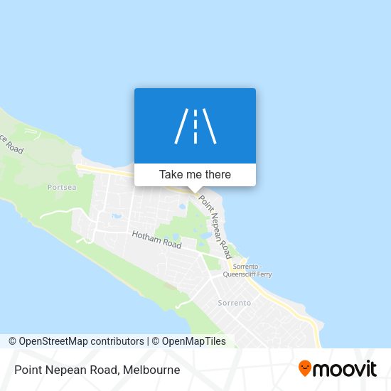 Point Nepean Road map