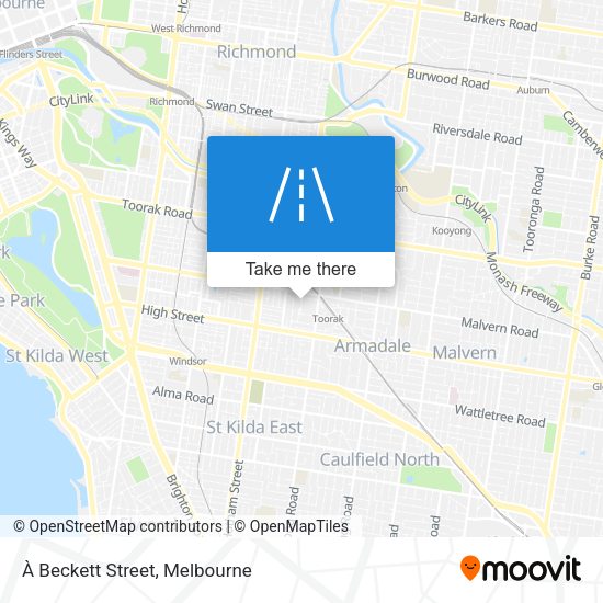 À Beckett Street map