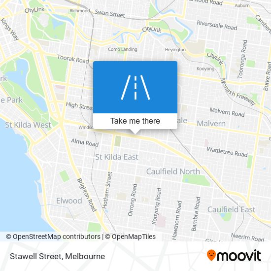 Stawell Street map