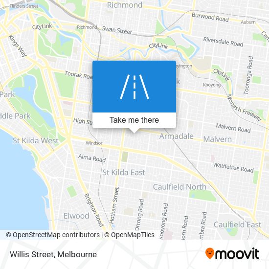 Willis Street map