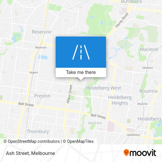 Ash Street map