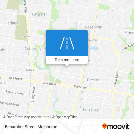 Benambra Street map