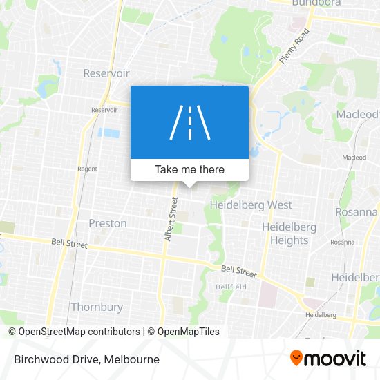 Birchwood Drive map