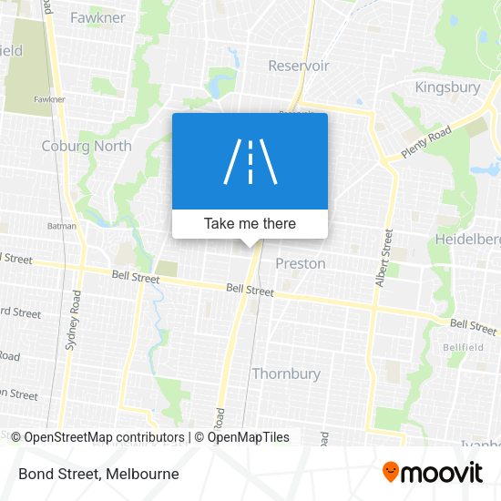 Bond Street map