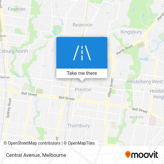 Central Avenue map