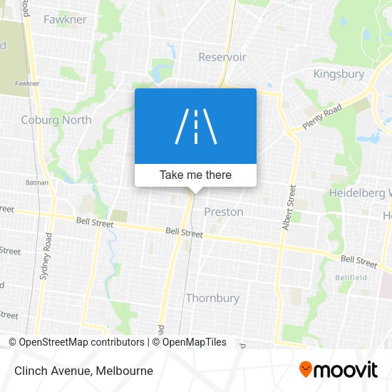 Clinch Avenue map