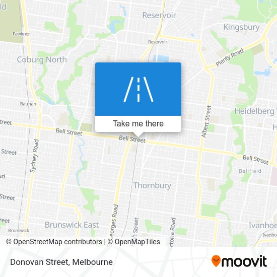 Donovan Street map