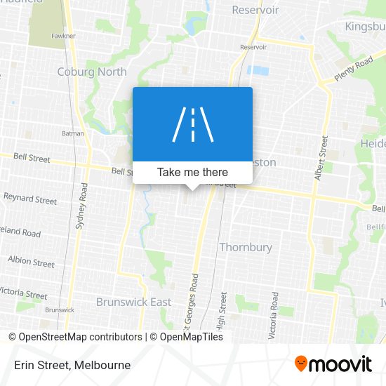Erin Street map